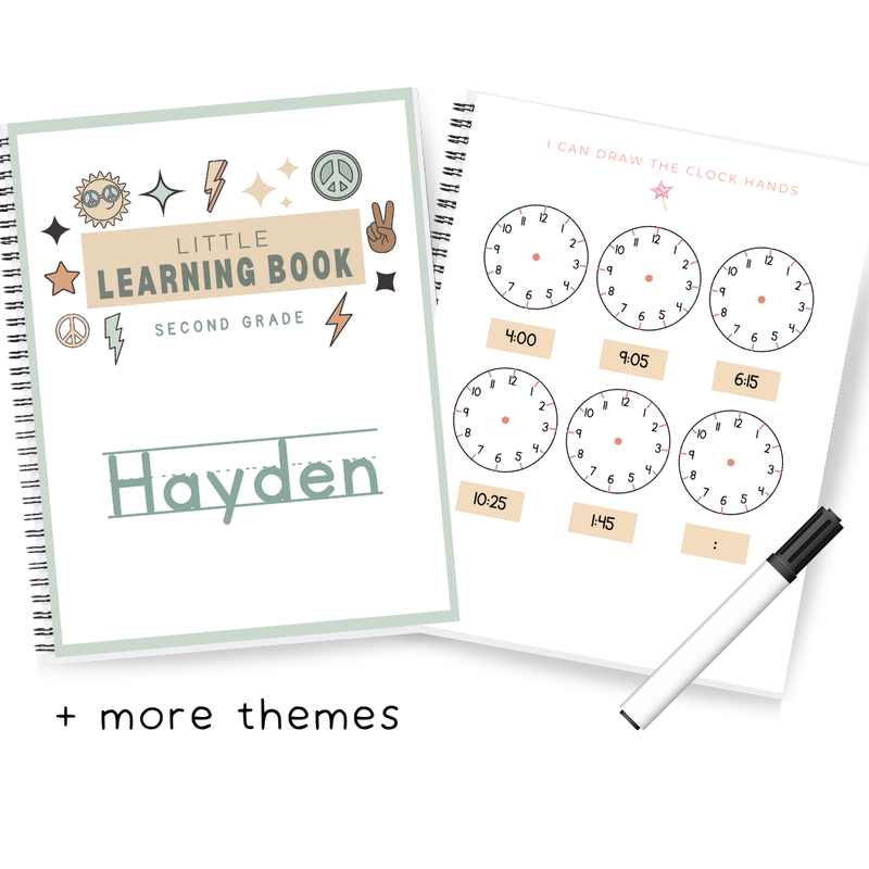 Second Grade Personalized Learning Book
