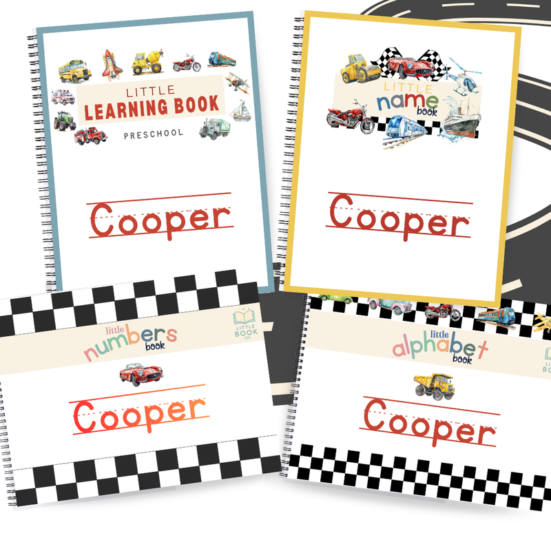 4 Book Set- Preschool Vehicle Collection